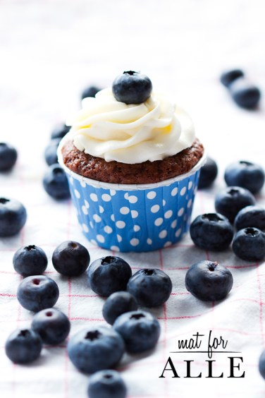 Sjokoladecupcake med kremostfrosting